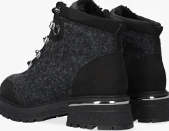 zwarte unisa veterboots sento