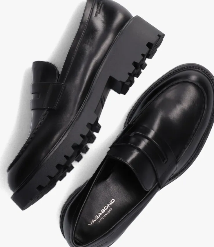 zwarte vagabond shoemakers loafers kenova