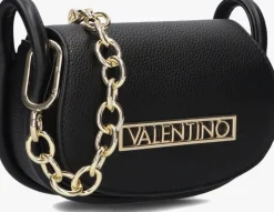 zwarte valentino bags schoudertas vinile flap bag