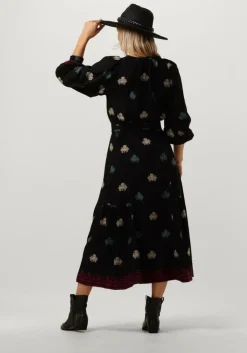 zwarte vanessa bruno midi jurk arabelle