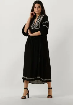 zwarte vanessa bruno midi jurk veronica