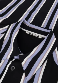 zwarte vanilia blouses blouse striped fit adjustable