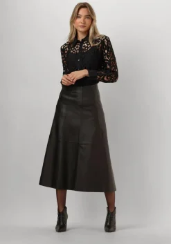 zwarte vanilia blouses lace tunic blouse