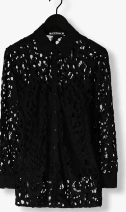 zwarte vanilia blouses lace tunic blouse