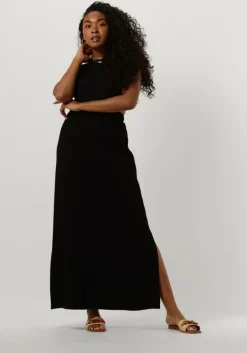 zwarte vanilia maxi jurk resort cross