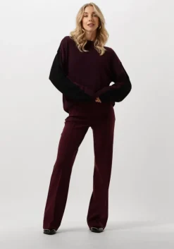 zwarte vanilia trui colourblocking sweater