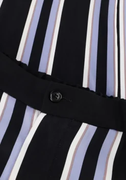 zwarte vanilia wijde broek striped wide leg