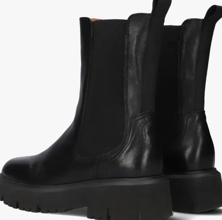 zwarte via vai chelsea boots ziva rush