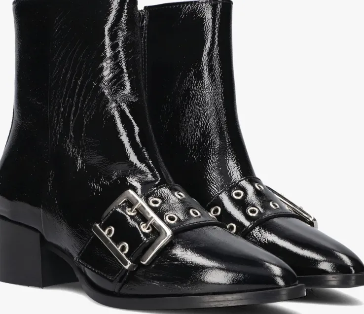 zwarte via vai enkellaarsjes rose camden