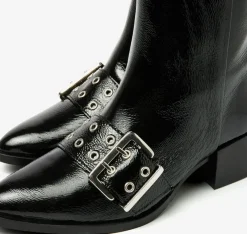 zwarte via vai enkellaarsjes rose camden