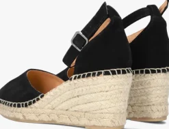 zwarte via vai espadrilles flora braid