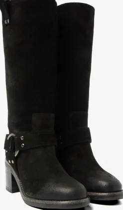 zwarte via vai hoge laarzen flo benson