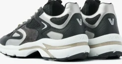 zwarte via vai lage sneakers vesper due