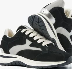 zwarte via vai lage sneakers usher riggs