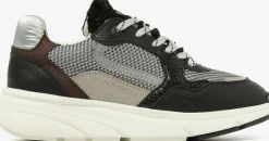 zwarte via vai lage sneakers vic celia