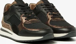 zwarte via vai lage sneakers nora sooth