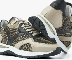 zwarte via vai lage sneakers usher elliot