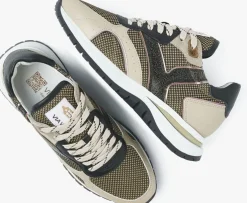 zwarte via vai lage sneakers usher elliot