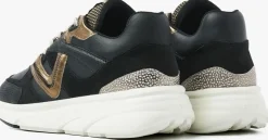 zwarte via vai lage sneakers vic kyro