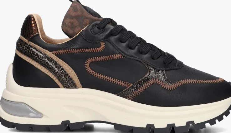 zwarte via vai lage sneakers liz dulce