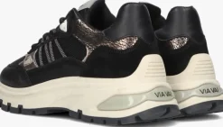 zwarte via vai lage sneakers liz dae
