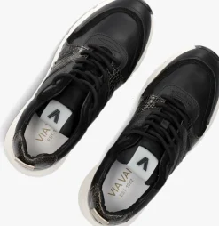 zwarte via vai lage sneakers vic taylor