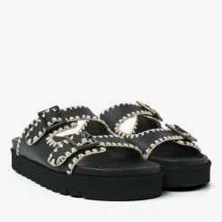 zwarte via vai slippers rae taara