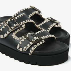 zwarte via vai slippers rae taara