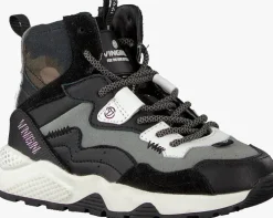 zwarte vingino hoge sneakers gio mid