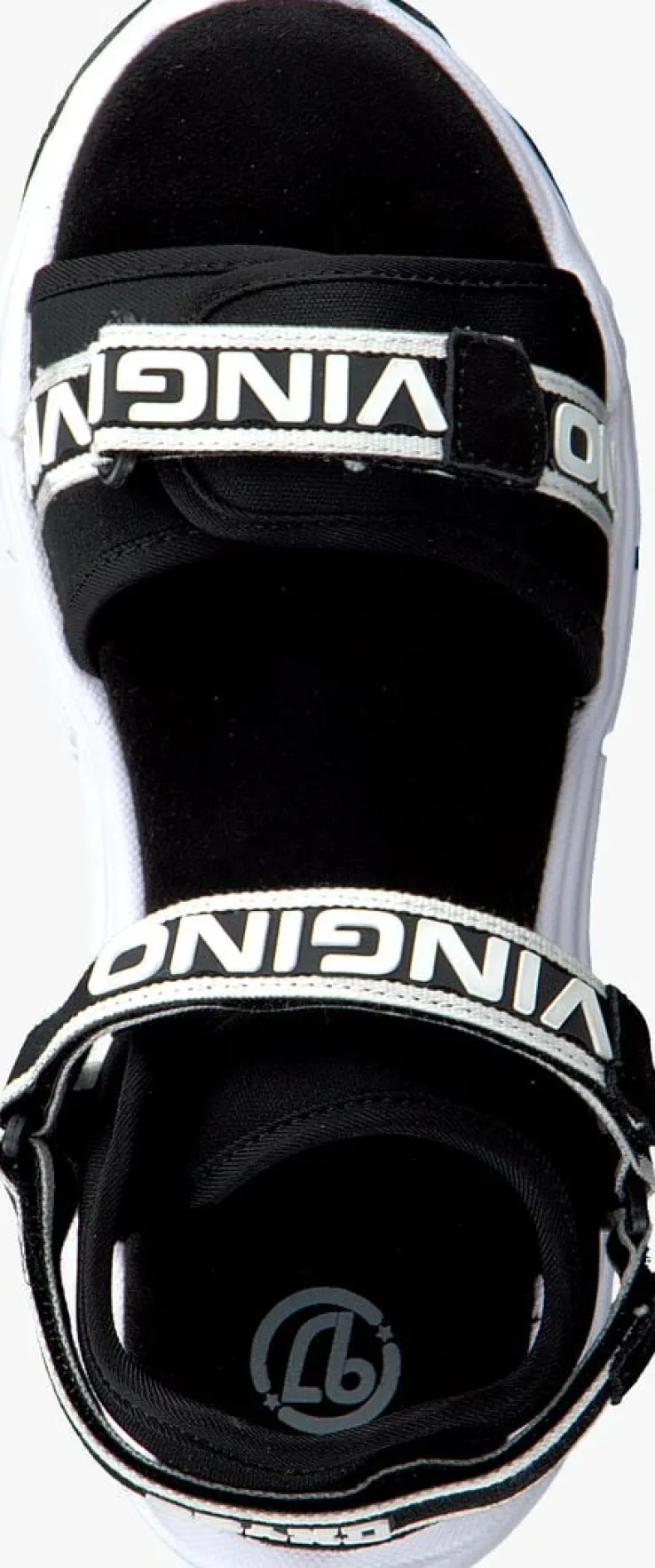 zwarte vingino platte sandalen veras