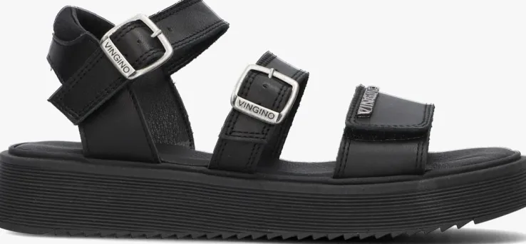 zwarte vingino sandalen ana