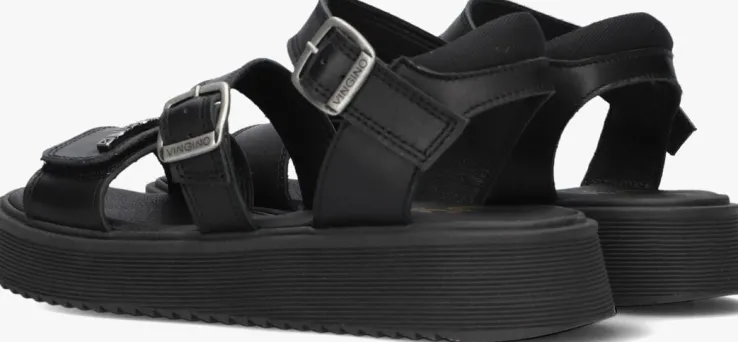 zwarte vingino sandalen ana