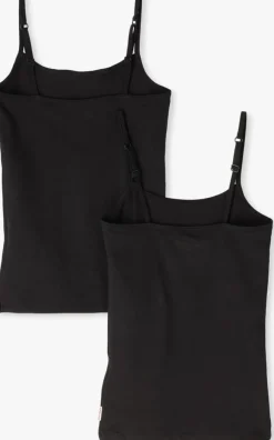 zwarte vingino singlets girls singlet 2 pack