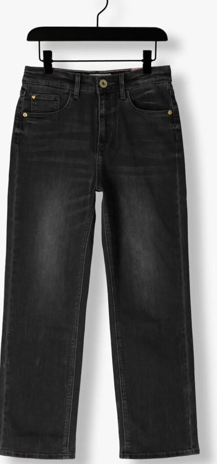 zwarte vingino straight leg jeans catie