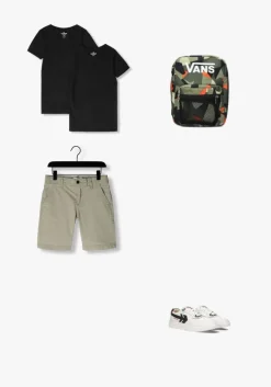 zwarte vingino t-shirt boys t-shirt round neck (2-pack)