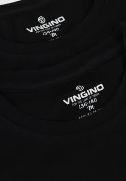 zwarte vingino t-shirt girls t-shirt (2-pack)