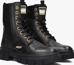 zwarte vingino veterboots sienna
