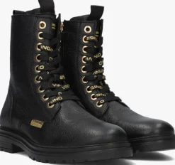 zwarte vingino veterboots julia