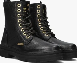 zwarte vingino veterboots jennifer