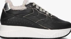 zwarte voile blanche lage sneakers lana fresh