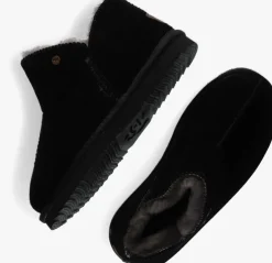 zwarte warmbat pantoffels willow