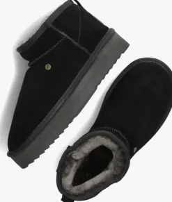 zwarte warmbat vachtlaarzen durack plateau