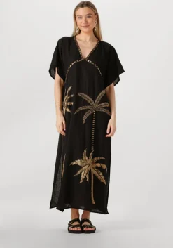 zwarte wild maxi jurk annie