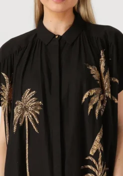 zwarte wild mini jurk clovis