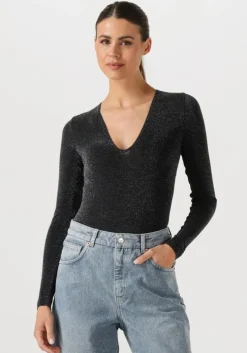 zwarte wolford top shimmer body