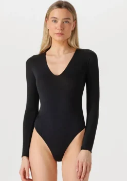 zwarte wolford top the v neck body