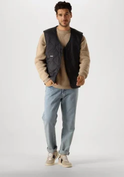 zwarte woodbird bodywarmer wbtrais quilt vest