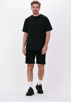 zwarte woodbird korte broek steffen twill short