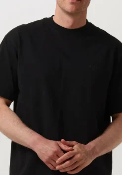 zwarte woodbird t-shirt wbbaine base tee