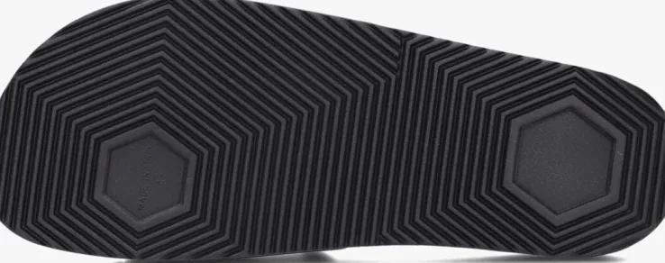 zwarte woolrich badslippers slide eva